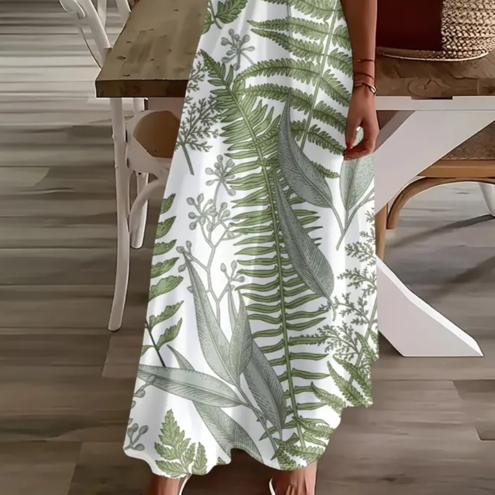 NWT Tropical Print Maxi Dress - Picture 6 of 6